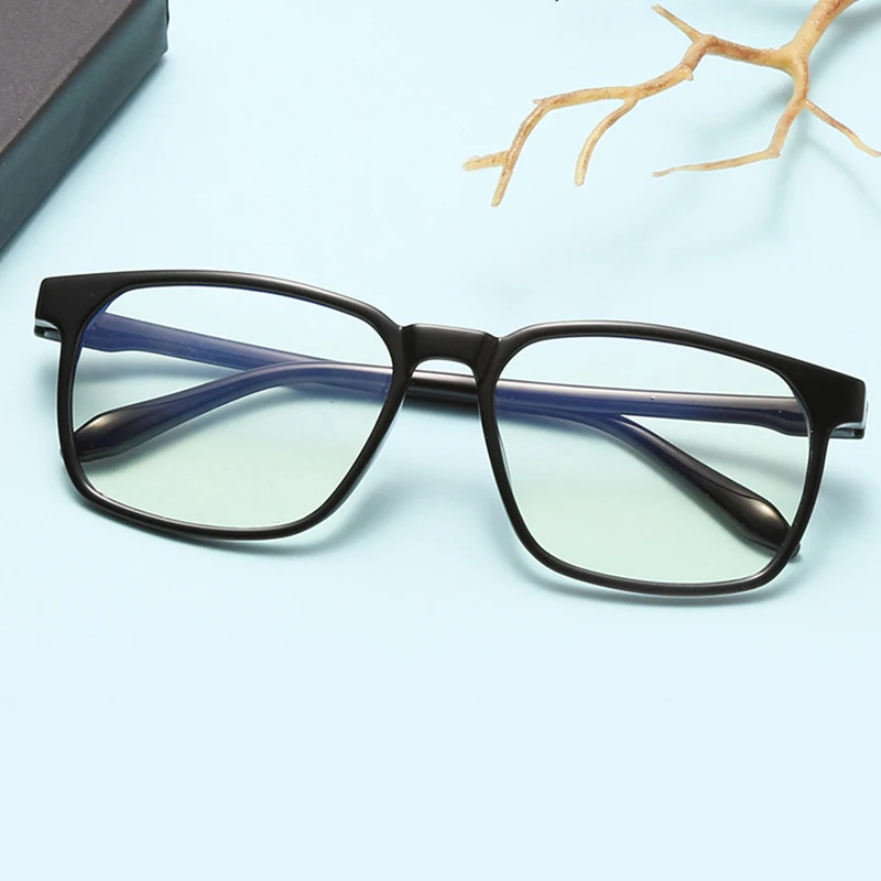 2021 nové anti-Blu-ray transparentné počítač okuliare pre mužov a ženy, módne okuliare, rám soft rám optickej námestie okuliare Obrázok 0