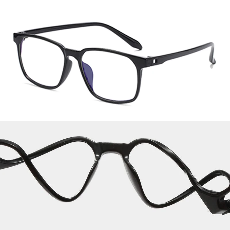 2021 nové anti-Blu-ray transparentné počítač okuliare pre mužov a ženy, módne okuliare, rám soft rám optickej námestie okuliare Obrázok 2