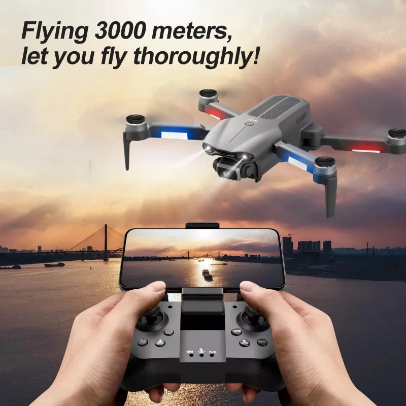 2022 NOVÉ F9 GPS Drone 6K Dual HD Kamera Profesionálne Letecké Fotografie Striedavý Motor Skladacia Quadcopter RC Dron Hračky Obrázok 4