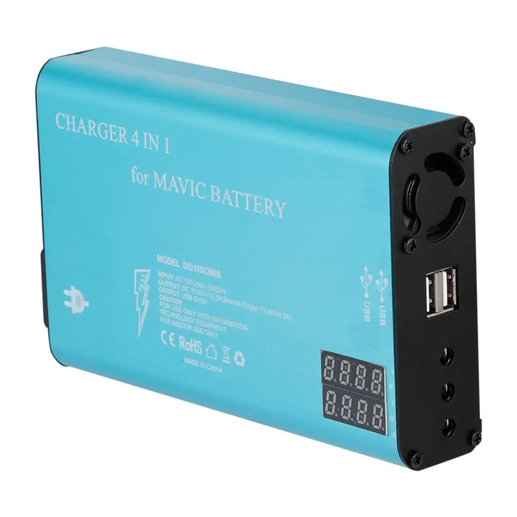 4 V 1 na Rýchle Nabíjanie Rýchle Portable Multi Inteligentné Batérie Paralelné Nabíjačka Pre DJI Mavic Batérie RC Príslušenstvo EÚ Plug Obrázok 1