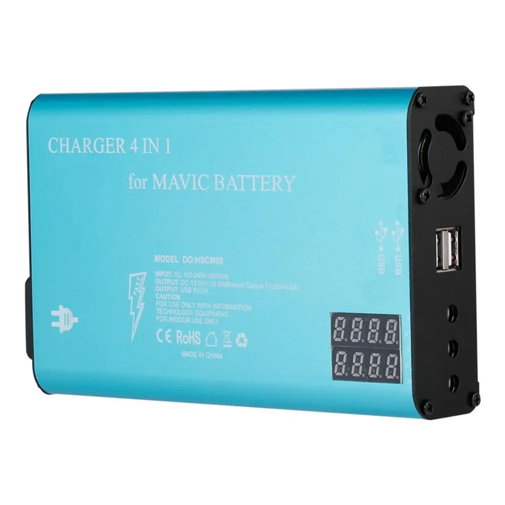 4 V 1 na Rýchle Nabíjanie Rýchle Portable Multi Inteligentné Batérie Paralelné Nabíjačka Pre DJI Mavic Batérie RC Príslušenstvo EÚ Plug Obrázok 2