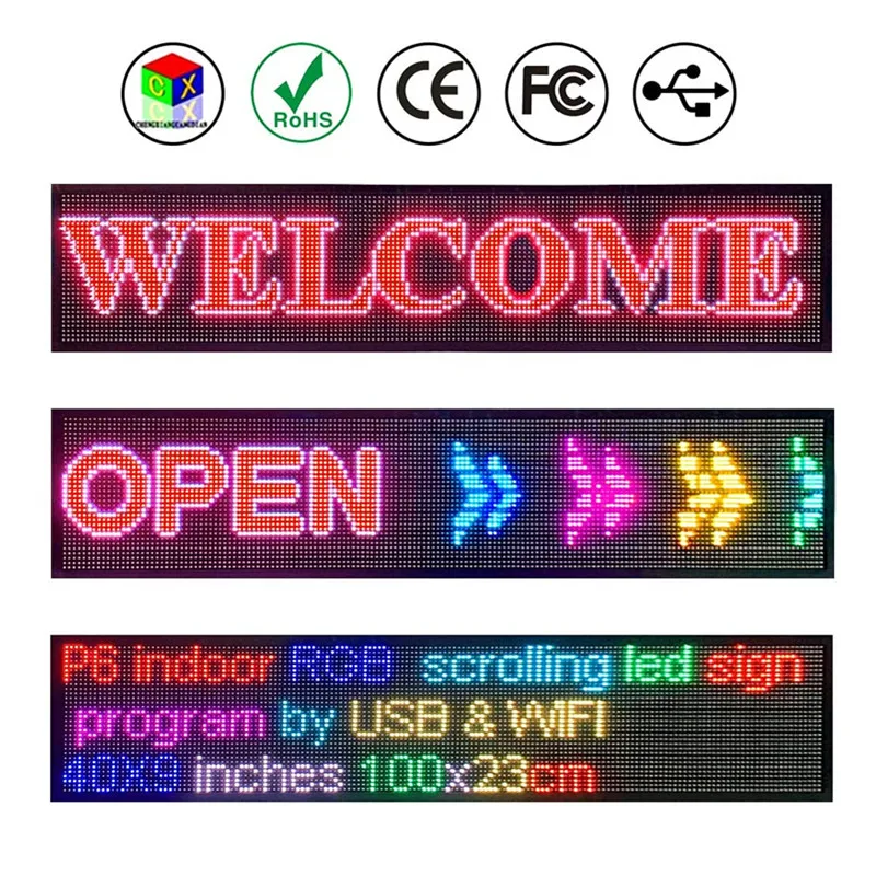 Bezdrôtové program koľajových informácie Multi-funkčný Vnútorný WIFI LED displej Svetlé programovateľné LED znamenie pre nákupné centrum Obrázok 4