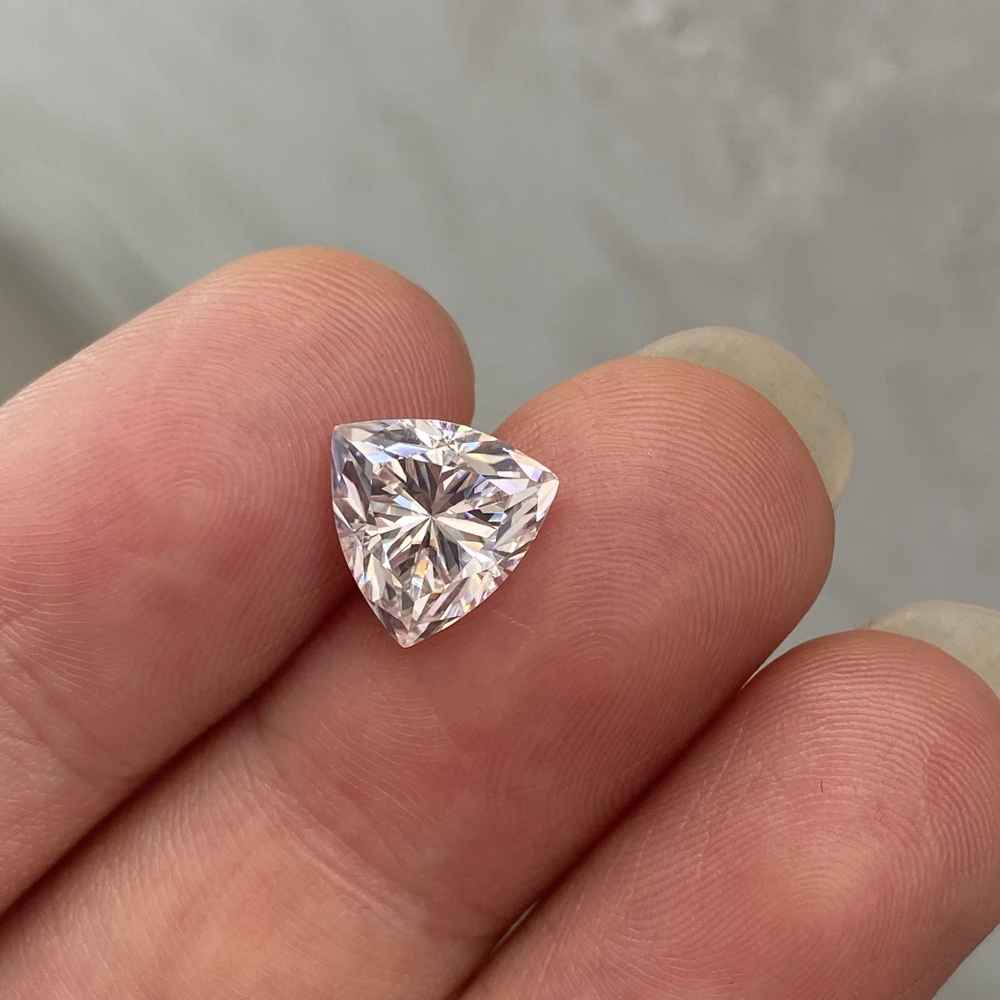 Biliónov Rez Moissanite Diamond 8.5x8.5 mm 2.5 Karátovým VVS1 Jasnosť GH Farba Lab Dospelý HRA Biele Voľné Drahokam Obrázok 0