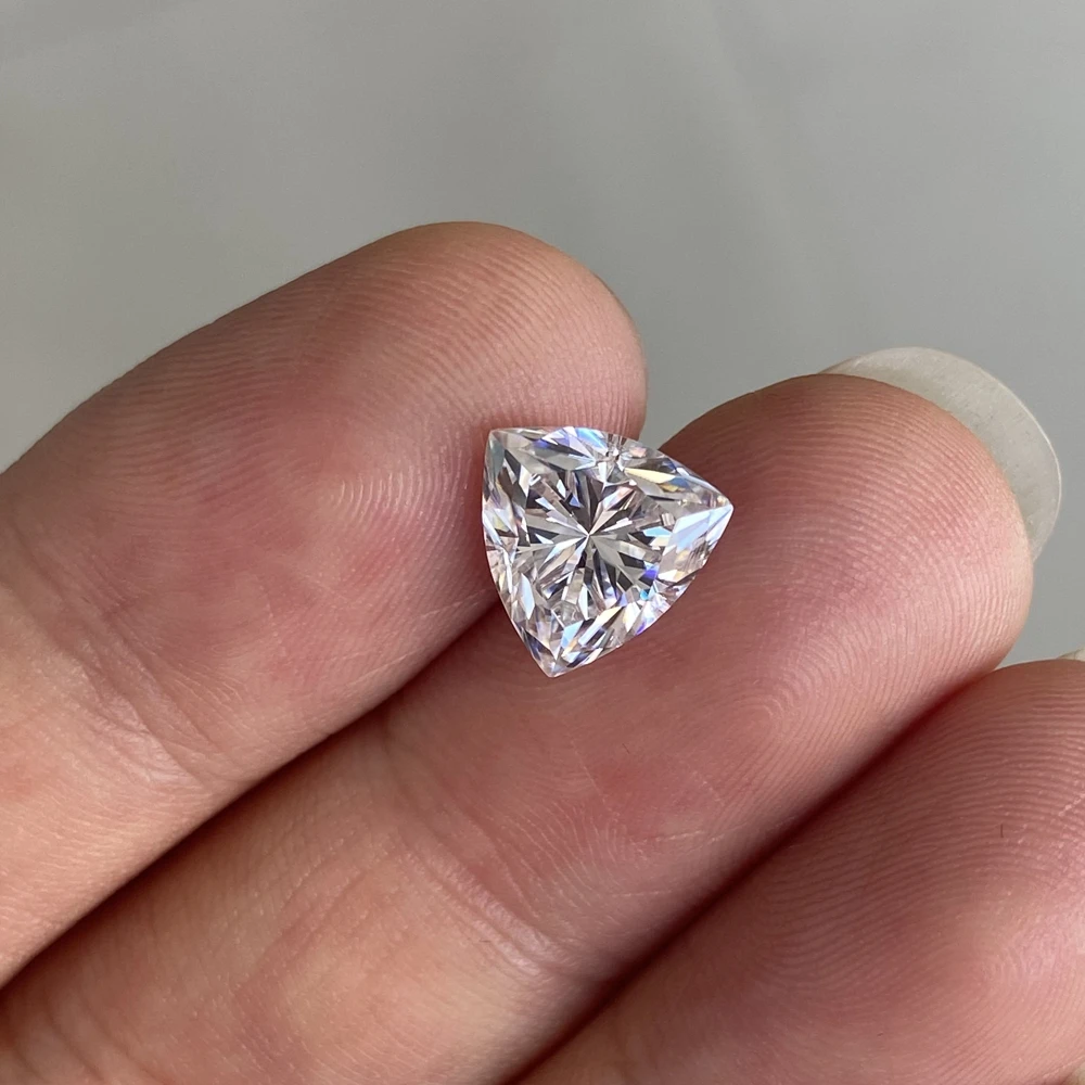 Biliónov Rez Moissanite Diamond 8.5x8.5 mm 2.5 Karátovým VVS1 Jasnosť GH Farba Lab Dospelý HRA Biele Voľné Drahokam Obrázok 1