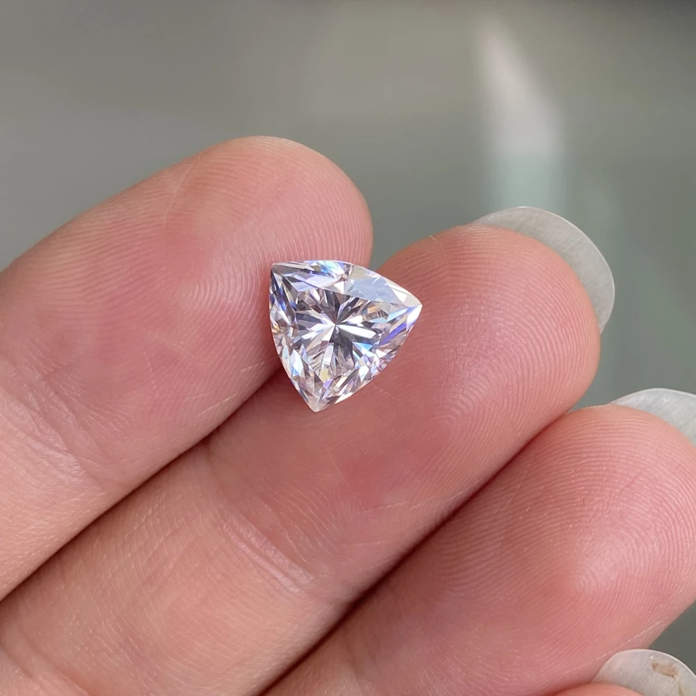 Biliónov Rez Moissanite Diamond 8.5x8.5 mm 2.5 Karátovým VVS1 Jasnosť GH Farba Lab Dospelý HRA Biele Voľné Drahokam Obrázok 2
