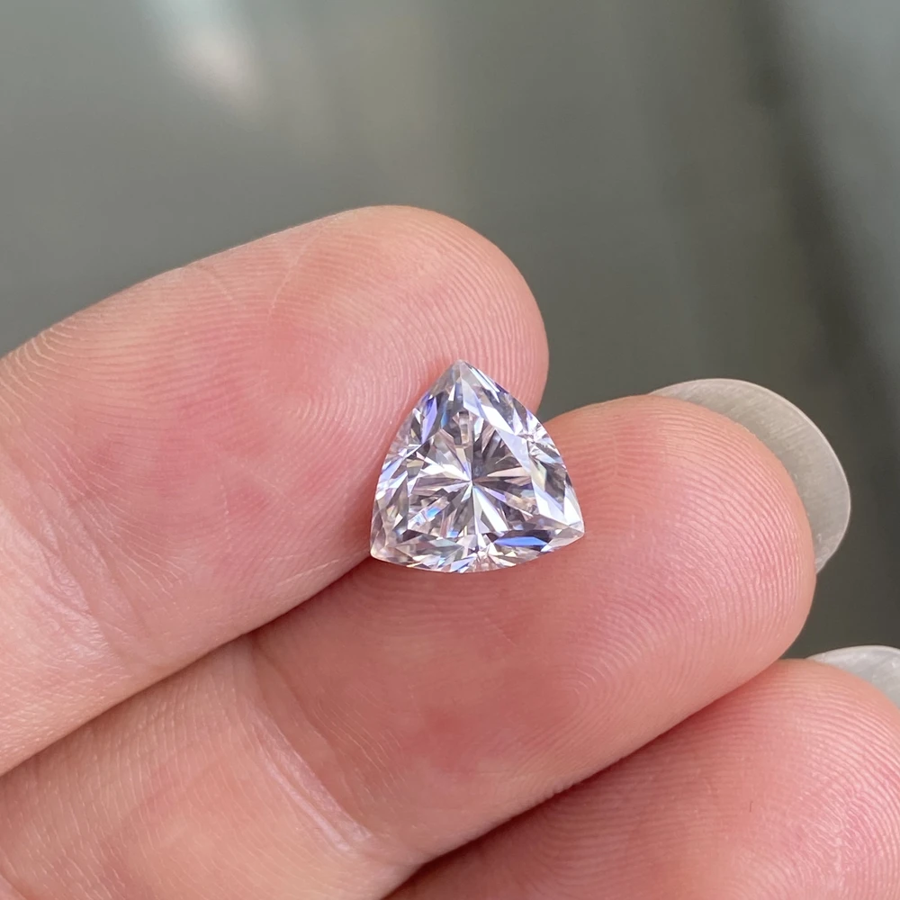 Biliónov Rez Moissanite Diamond 8.5x8.5 mm 2.5 Karátovým VVS1 Jasnosť GH Farba Lab Dospelý HRA Biele Voľné Drahokam Obrázok 3
