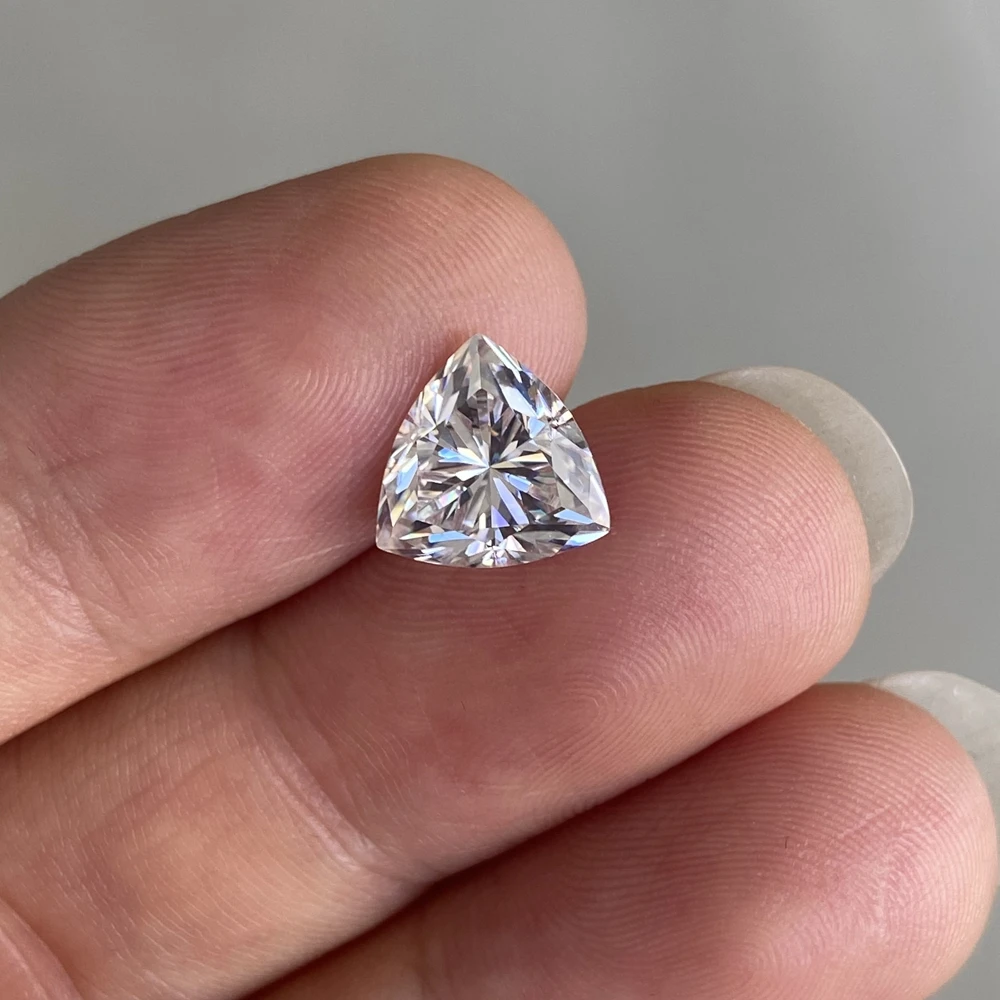 Biliónov Rez Moissanite Diamond 8.5x8.5 mm 2.5 Karátovým VVS1 Jasnosť GH Farba Lab Dospelý HRA Biele Voľné Drahokam Obrázok 4