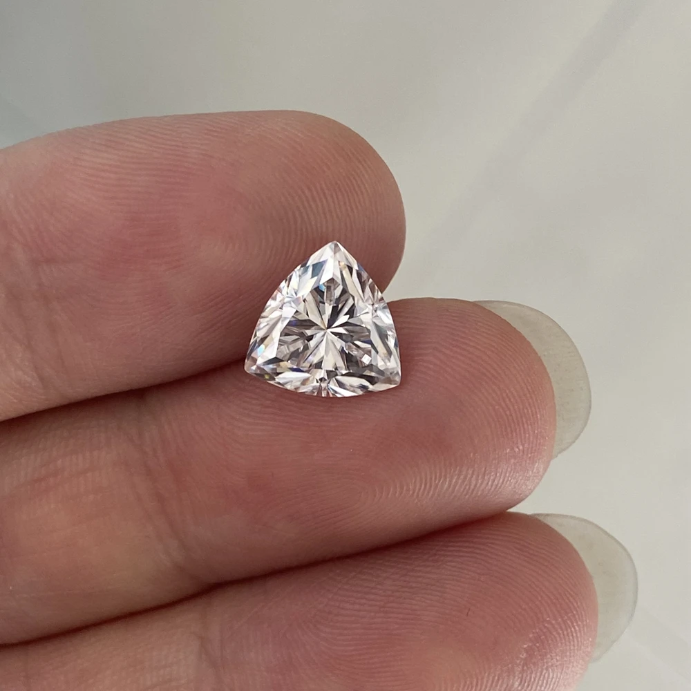 Biliónov Rez Moissanite Diamond 8.5x8.5 mm 2.5 Karátovým VVS1 Jasnosť GH Farba Lab Dospelý HRA Biele Voľné Drahokam Obrázok 5