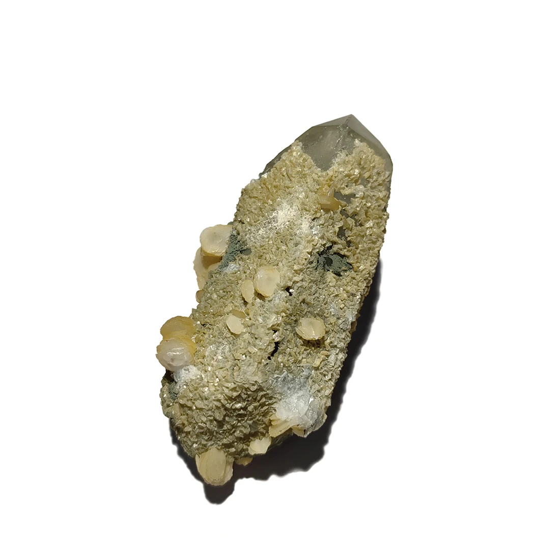 C3-4B 100% Prírodné Kremeň, Kalcit Vzor Kamene a kryštály Z Yaogangxian Baňa Obrázok 1