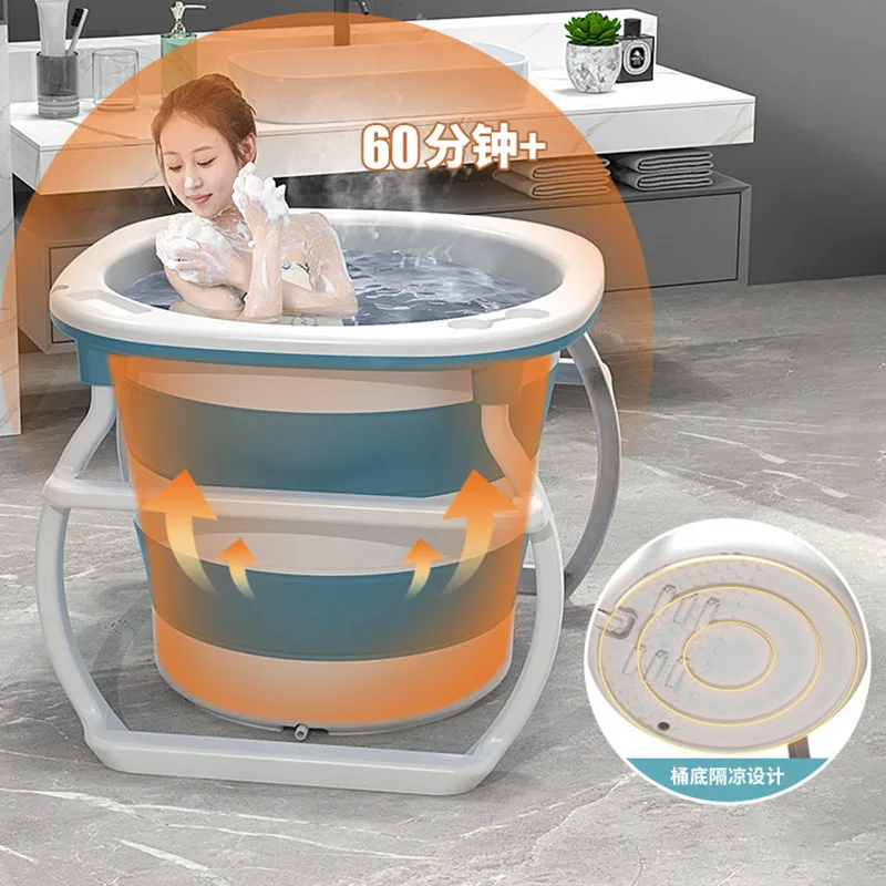 Dospelých Japonský Vaňou Prenosné Vaňa Barel Prenosné Skladacie Vaňou Dospelých Detí Plávanie Spa Gonflable Kúpeľňa Produkty Obrázok 3