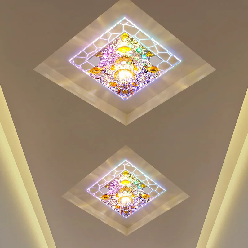 Námestie ulička svetlá chodba lampa LED Žiarovky miestnosti, verandu, LED stropné svietidlá crystal LU62250 ZL408 Obrázok 1