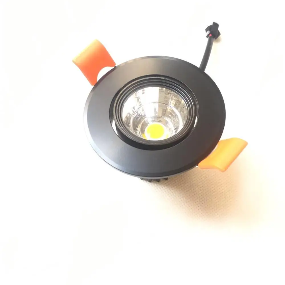 (Pack 4) LED 3W Mini LED Downlighters Biele Okrúhle Led Svetlami, Skriňa, Svietidlá 6000K + Ovládač Obrázok 1