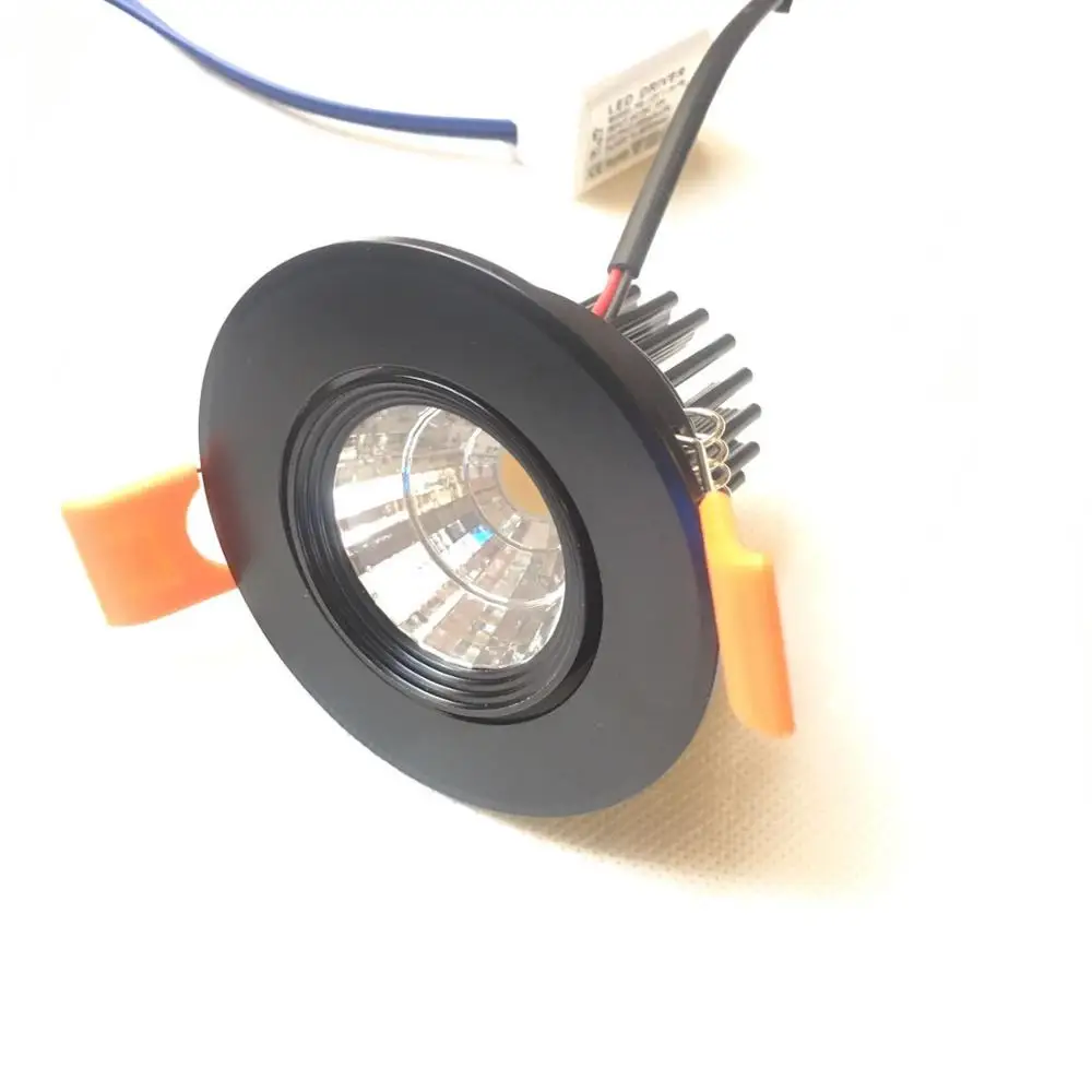 (Pack 4) LED 3W Mini LED Downlighters Biele Okrúhle Led Svetlami, Skriňa, Svietidlá 6000K + Ovládač Obrázok 4