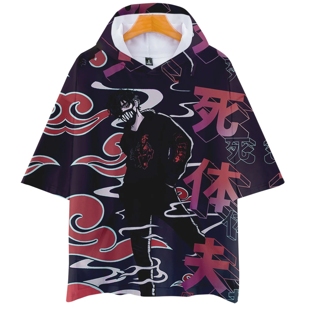 tlač Mŕtvola Manžel s Kapucňou T-shirt Lete Krátky Rukáv Ženy Muži Harajuku Streetwear 90. rokov Sociálneho Star Fashion Šaty Plus Veľkosť Obrázok 1